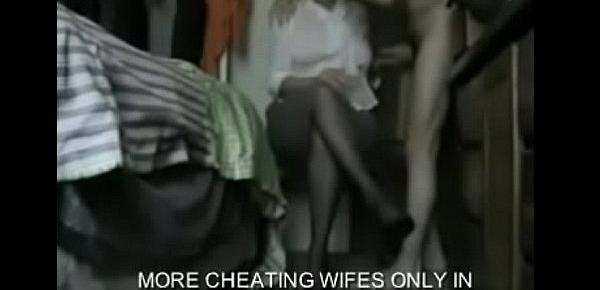  hot cheating wife got cought on spy camera while hubby work at the office